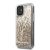 Apple iPhone 11 KARL LAGERFELD KLHCN61TRKSGO Liquid Glitter TPU Hátlap - Arany