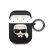 Apple Airpods 1/2 KARL LAGERFELD KLACCSILKHBK Liquid Silicon Tartó - Fekete