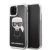 Apple iPhone 11 KARL LAGERFELD KLHCN61ICGBK Liquid Glitter TPU Hátlap - Fekete
