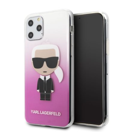 Apple iPhone 11 Pro KARL LAGERFELD KLHCN58TRDFKPI TPU Hátlap - Rózsaszín