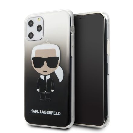 Apple iPhone 11 Pro KARL LAGERFELD KLHCN58TRDFKBK TPU Hátlap - Fekete