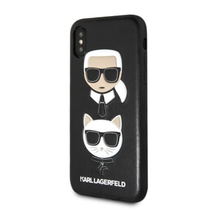 Apple iPhone X/XS KARL LAGERFELD KLHCPXTPUKICKC TPU Hátlap - Fekete