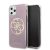 Apple iPhone 11 Pro Max GUESS GUHCN65PCUGLPI Glitter TPU Hátlap - Rózsaszín