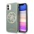 Apple iPhone 11 GUESS GUHCN61PCUGLK Glitter TPU Hátlap - Khaki