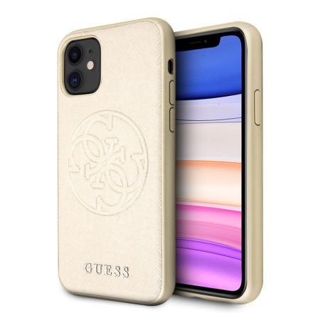 Apple iPhone 11 GUESS GUHCN61RSSASGO Hátlap - Arany