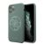 Apple iPhone 11 Pro Max GUESS GUHCN65LS4GKA Liquid Silicon Hátlap - Khaki