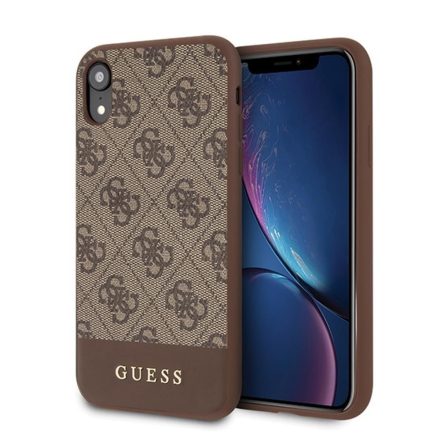 Apple iPhone XR GUESS GUHCI61G4GLBR Hátlap - Barna
