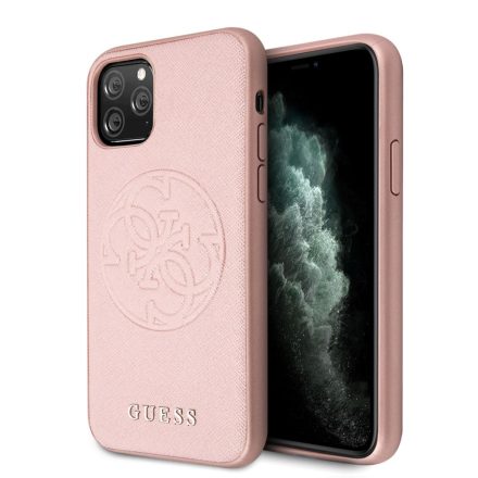 Apple iPhone 11 Pro GUESS GUHCN58RSSASRG Hátlap - Rose Gold