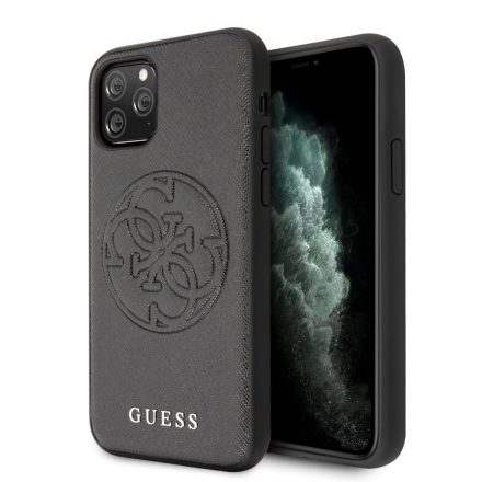 Apple iPhone 11 Pro GUESS GUHCN58RSSASBK Hátlap - Fekete