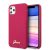 Apple iPhone 11 Pro Max GUESS GUHCN65LSLMGR Liquid Silicon Hátlap - Magenta