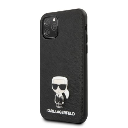 Apple iPhone 11 Pro KARL LAGERFELD KLHCN58IKFBMBK Hátlap - Fekete