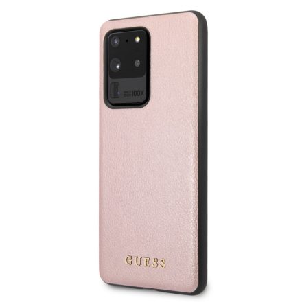 Samsung S20 Ultra GUESS GUHCS69IGLRG Bőr Hátlap - Rose Gold