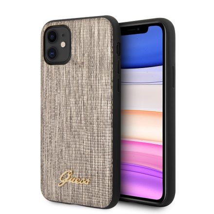 Apple iPhone 11 GUESS GUHCN61PCUMLLIGO Hátlap - Arany