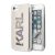 Apple iPhone 7/8/SE2 KARL LAGERFELD KLHCI8KLMLGR Liquid Glitter TPU Hátlap - Ezüst
