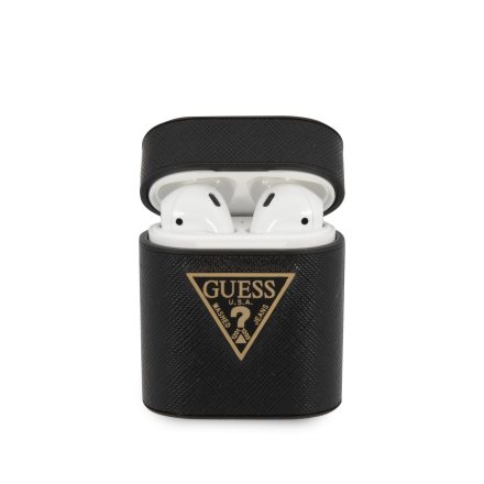 Apple Airpods 1/2 GUESS GUACA2VSATMLBK Tartó - Fekete