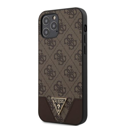 Apple iPhone 12 Pro Max GUESS GUHCP12LPU4GHBR Hátlap - Barna