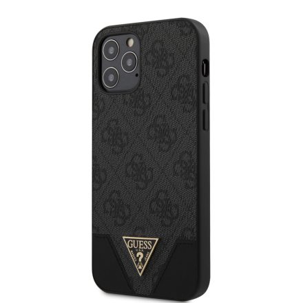 Apple iPhone 12 Pro Max GUESS GUHCP12LPU4GHBK Hátlap - Szürke