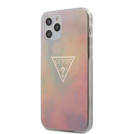Apple iPhone 12 Pro Max GUESS GUHCP12LPCUMCGG01 Hátlap - Púder Rózsaszín