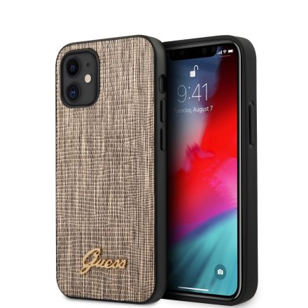 Apple iPhone 12 Pro Max GUESS GUHCP12LPCUMLLIGO Hátlap - Arany