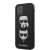 Apple iPhone 12 Pro Max KARL LAGERFELD KLHCP12LSAKICKCBK Hátlap - Fekete