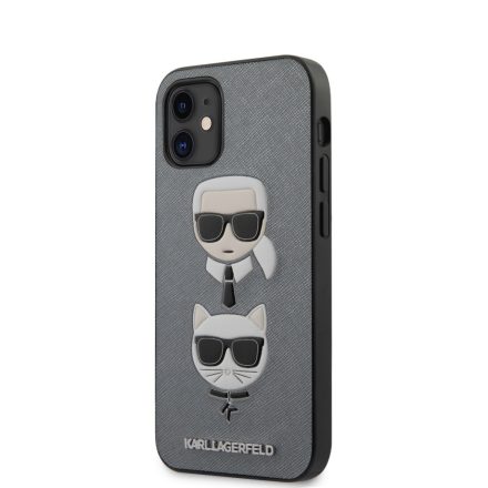 Apple iPhone 12 Mini KARL LAGERFELD KLHCP12SSAKICKCSL Hátlap - Ezüst
