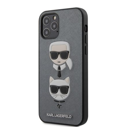 Apple iPhone 12 Pro Max KARL LAGERFELD KLHCP12LSAKICKCSL Hátlap - Ezüst