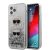 Apple iPhone 12 Pro Max KARL LAGERFELD KLHCP12MKCGLSL Liquid Glitter TPU Hátlap - Ezüst