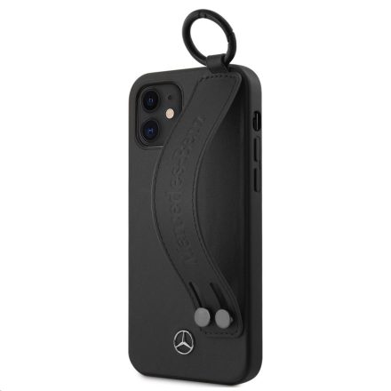 Apple iPhone 12 Mini Mercedes MEHCP12SLSSBK Bőr Hátlap - Fekete