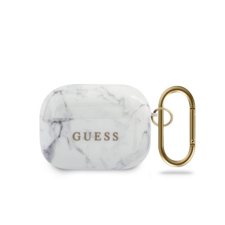Apple Airpods Pro GUESS GUACAPTPUMAWH TPU Tartó - Fehér