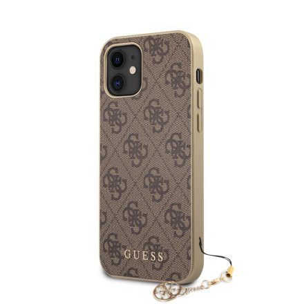 Apple iPhone 12 Mini GUESS GUHCP12SGF4GBR Hátlap - Barna