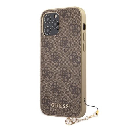 Apple iPhone 12/12 Pro GUESS GUHCP12MGF4GBR Hátlap - Barna