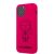Apple iPhone 12/12 Pro KARL LAGERFELD KLHCP12MSILFLPI Liquid Silicon Hátlap - Magenta