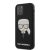 Apple iPhone 12 Pro Max KARL LAGERFELD KLHCP12MGLBK Hátlap - Fekete
