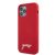 Apple iPhone 12/12 Pro GUESS GUHCP12M40SILRE Liquid Silicon Hátlap - Piros