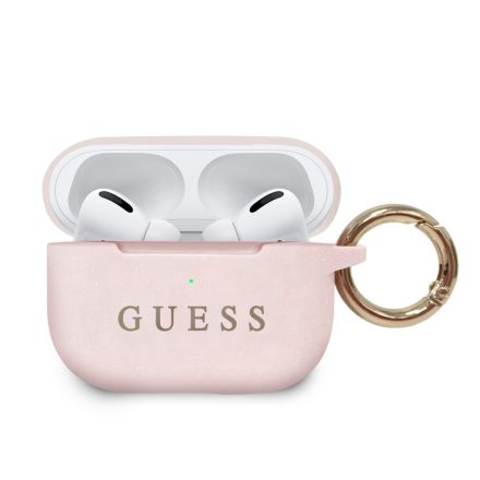 Apple Airpods Pro GUESS GUACAPSILGLWH Liquid Silicon Tartó - Fehér