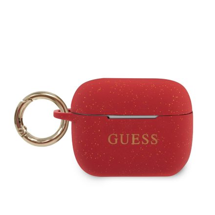 Apple Airpods Pro GUESS GUACAPSILGLRE Liquid Silicon Tartó - Piros