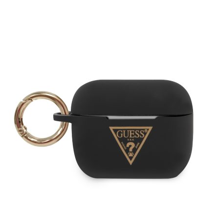 Apple Airpods Pro GUESS GUACAPLSTLBK Liquid Silicon Tartó - Fekete