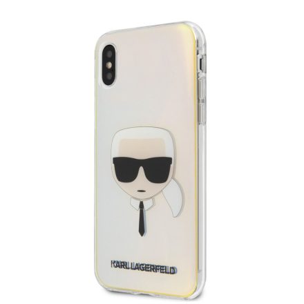 Apple iPhone X/XS KARL LAGERFELD KLHCPXPCKHML TPU Hátlap - Átlátszó