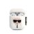Apple Airpods 1/2 KARL LAGERFELD KLACCSILKHWH Liquid Silicon Tartó - Fehér