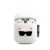 Apple Airpods 1/2 KARL LAGERFELD KLACA2SILCHWH Liquid Silicon Tartó - Fehér