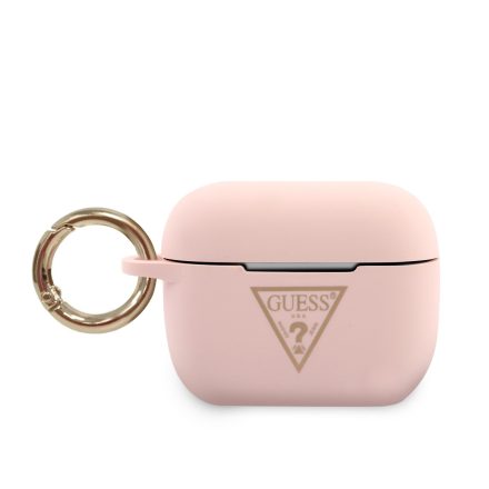 Apple Airpods Pro GUESS GUACAPLSTLPI Liquid Silicon Tartó - Rózsaszín