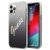 Apple iPhone 12 Pro Max GUESS GUHCNP12LPCUGLSBK Hátlap - Fekete
