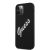 Apple iPhone 12 Pro Max GUESS GUHCP12LLSVSBW Liquid Silicon Hátlap - Fekete