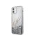 Apple iPhone 12 Mini GUESS GUHCP12SGLVSSI Liquid Glitter TPU Hátlap - Ezüst