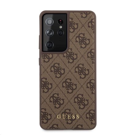 Samsung S21 Ultra GUESS GUHCS21LG4GFBR Hátlap - Barna