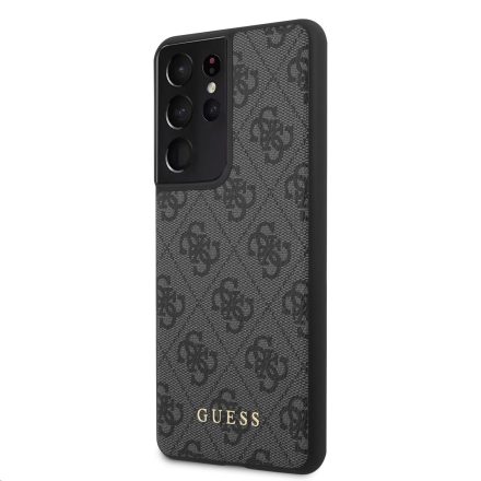 Samsung S21 Ultra GUESS GUHCS21LG4GFGR Hátlap - Szürke