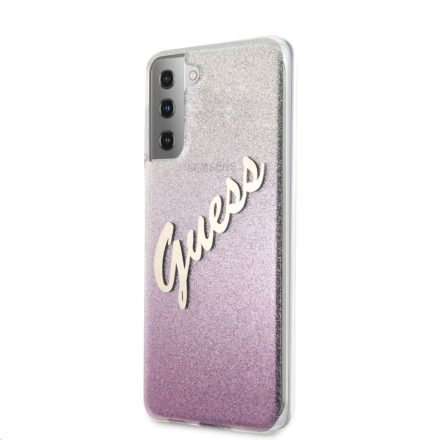 Samsung S21 Ultra GUESS GUHCS21LPCUGLSPI Hátlap - Rózsaszín