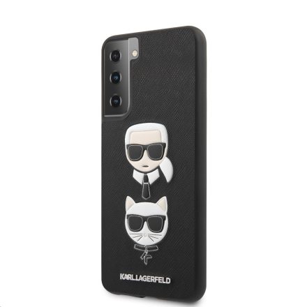 Samsung S21 Plus KARL LAGERFELD KLHCS21MSAKICKCBK Hátlap - Fekete