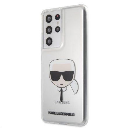 Samsung S21 Ultra KARL LAGERFELD KLHCS21LKTR TPU Hátlap - Átlátszó