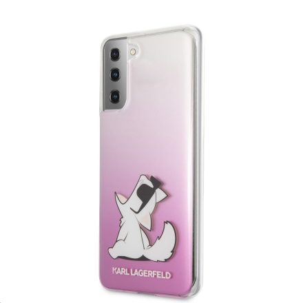 Samsung S21 Plus KARL LAGERFELD KLHCS21MCFNRCPI TPU Hátlap - Rózsaszín